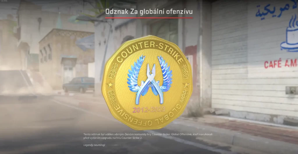 Nový odznak Counter Strike 2 Za globální ofenzívu v CS:GO