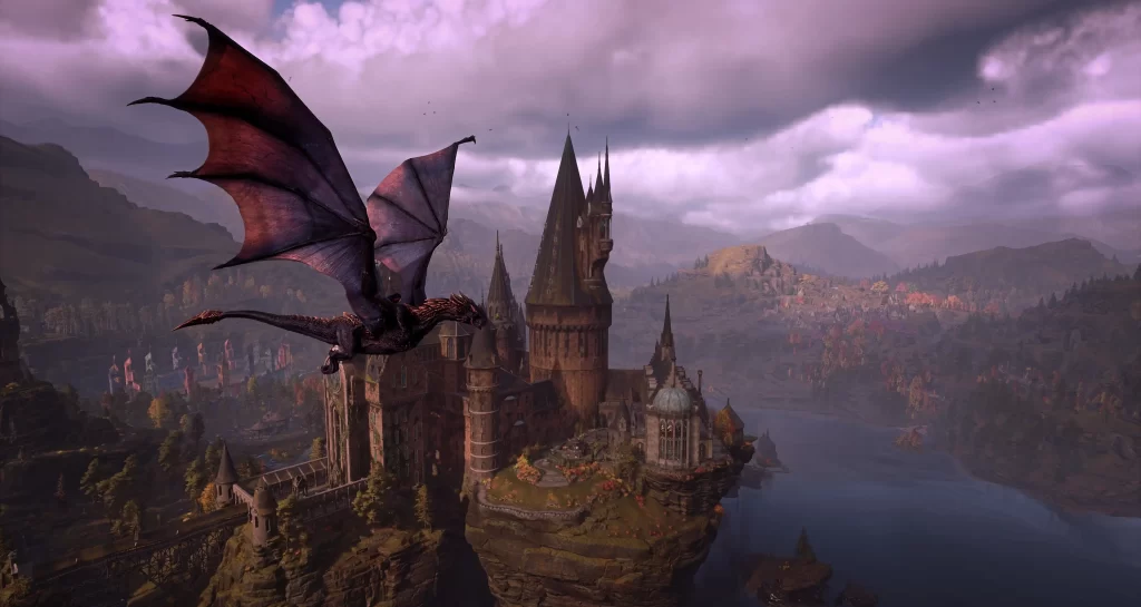 Modifikace DragonOgryff do hry Hogwarts Legacy.