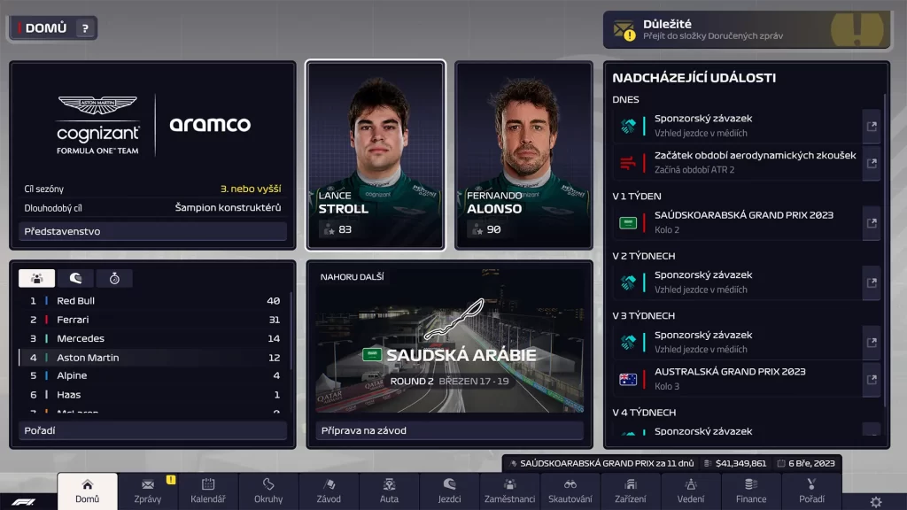 F1 Manager 2023 čeština