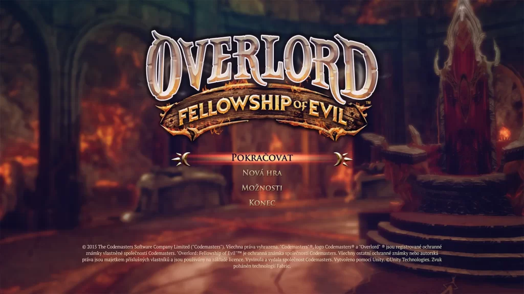Overlord Fellowship of Evil čeština