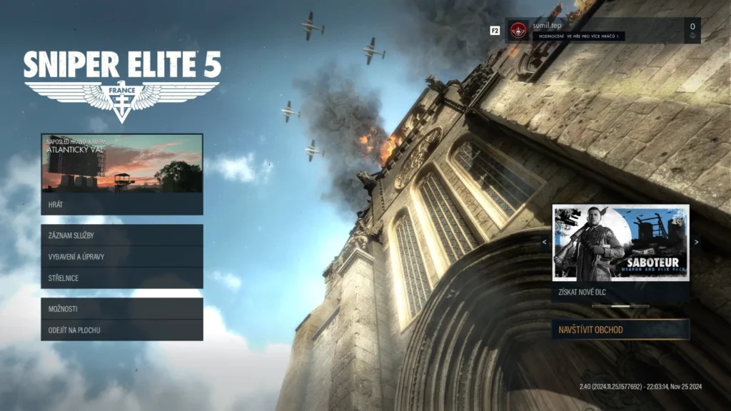 Vyšel český překlad do Sniper Elite 5 8 Čeština do Sniper Elite 5