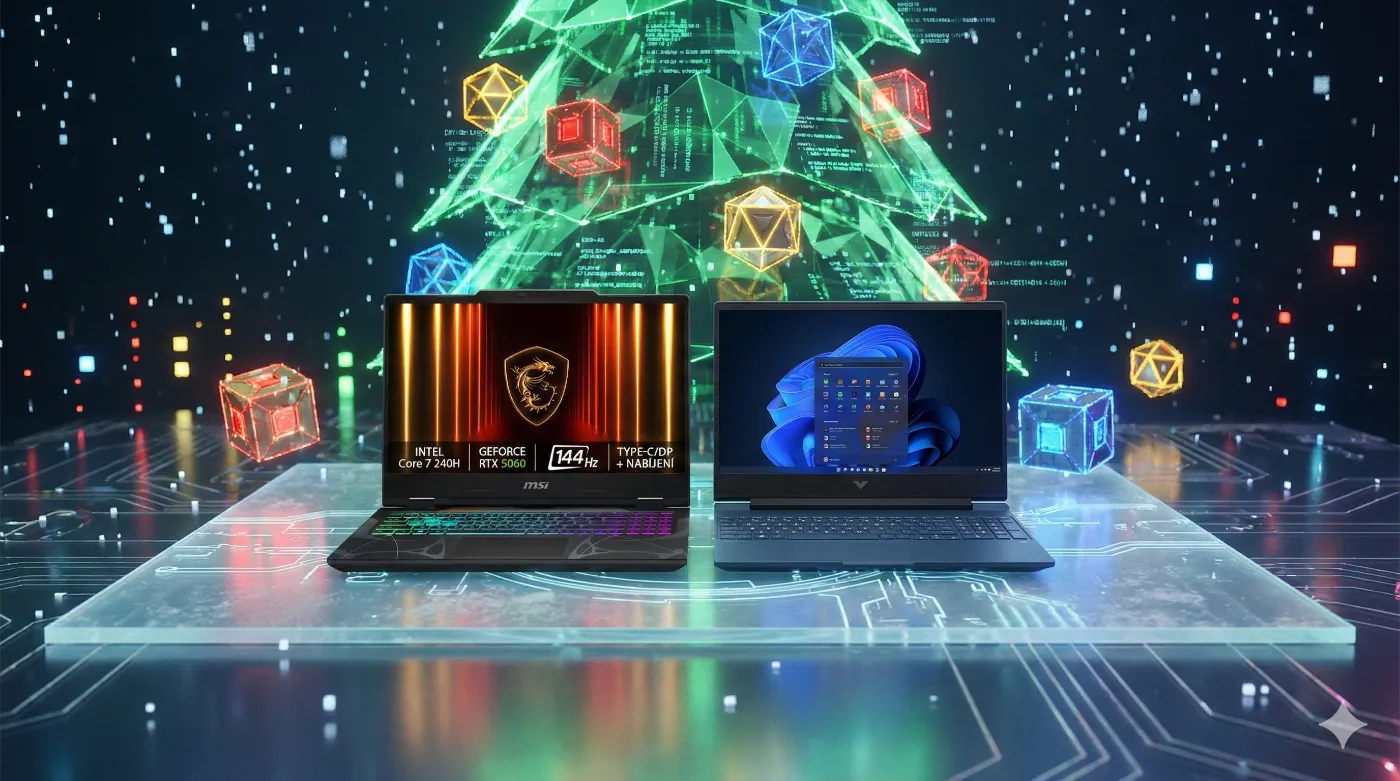 Vánoční slevy na notebooky s RTX 5060 pod 25 tisíc
