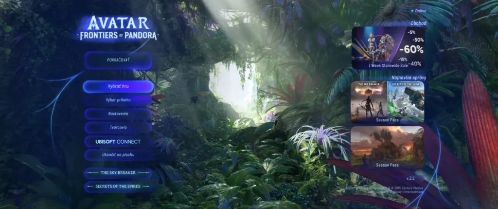 Avatar Frontiers of Pandora slovenčina