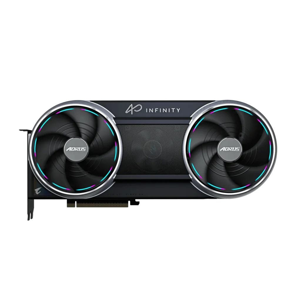 AORUS RTX 5090 Infinity: Extrémní výkon s chytře schovaným ventilátorem 13 Grafická karta AORUS RTX 5090 Infinity