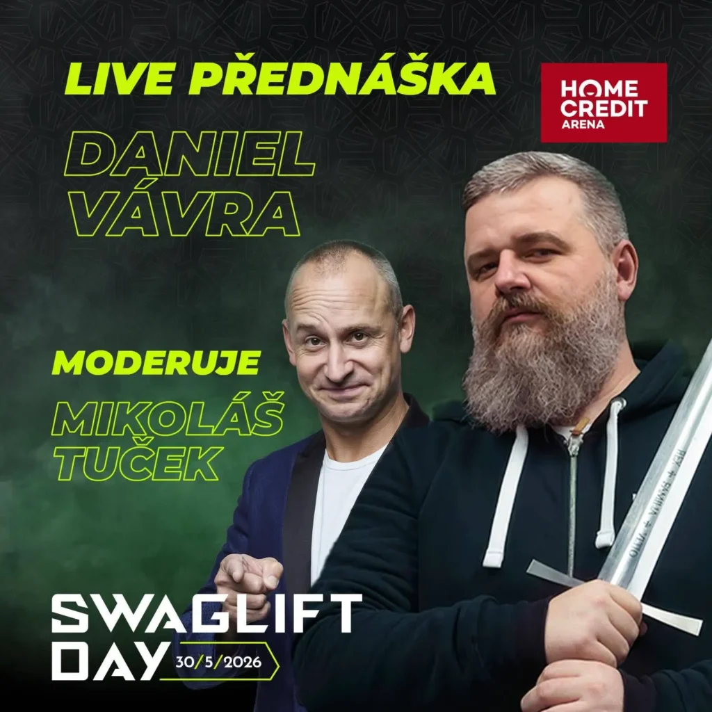 Daniel Vávra vybral přednáškou na Swaglift Day 2026 40 tisíc korun! Výtěžek pomůže onkologicky nemocným dětem 9 Daniel Vávra vybral přednáškou na Swaglift Day 2026 40 tisíc korun. Výtěžek pomůže onkologicky nemocným dětem.