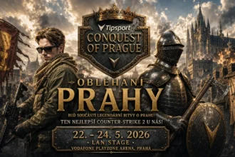 Esportový souboj o 750 000 Kč se blíží. Tipsport Conquest of Prague chce ovládnout trojnásobný mistr světa i 16letý supertalent
