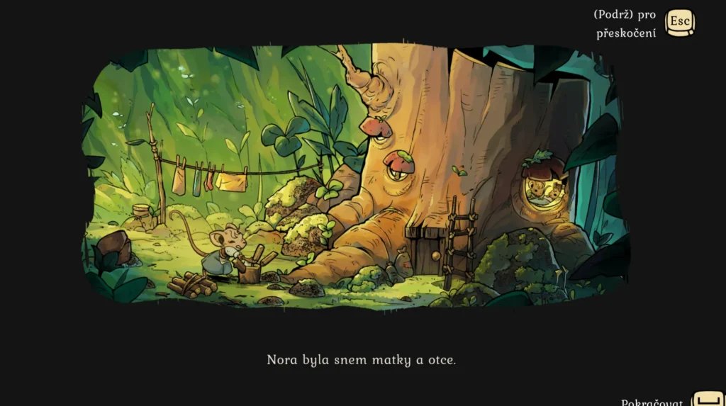 Kouzelný myší survival Winter Burrow se dočkal oficiálního českého překladu
