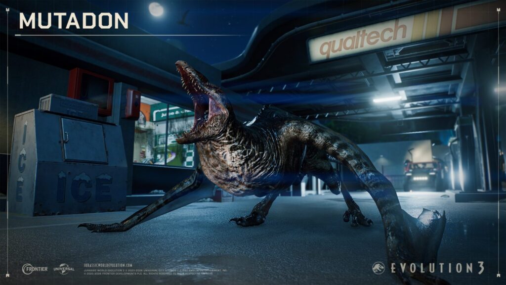 Do Jurassic World Evolution 3 míří masivní filmová expanze Rebirth 8 Do Jurassic World Evolution 3 míří masivní filmová expanze Rebirth - jwe3 rebirth expansion announce 09 mutadon convenience store 1920x1080 wm