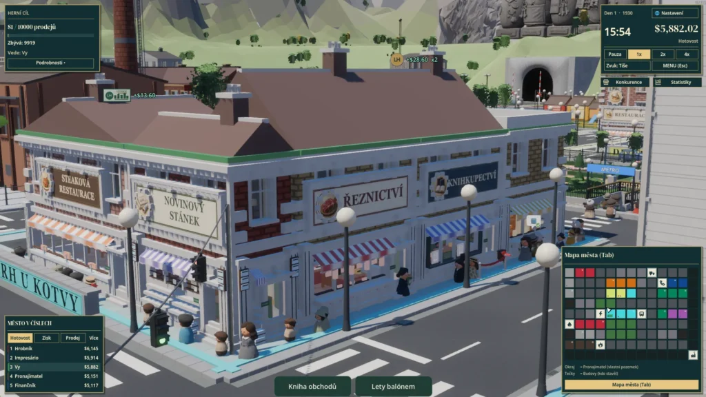 Monopoly Tycoon má duchovního nástupce. Obchodní strategie Lotwick Hill láká na rivalitu i češtinu 10 Lotwick Hill láká na styl Monopoly Tycoon a češtinu