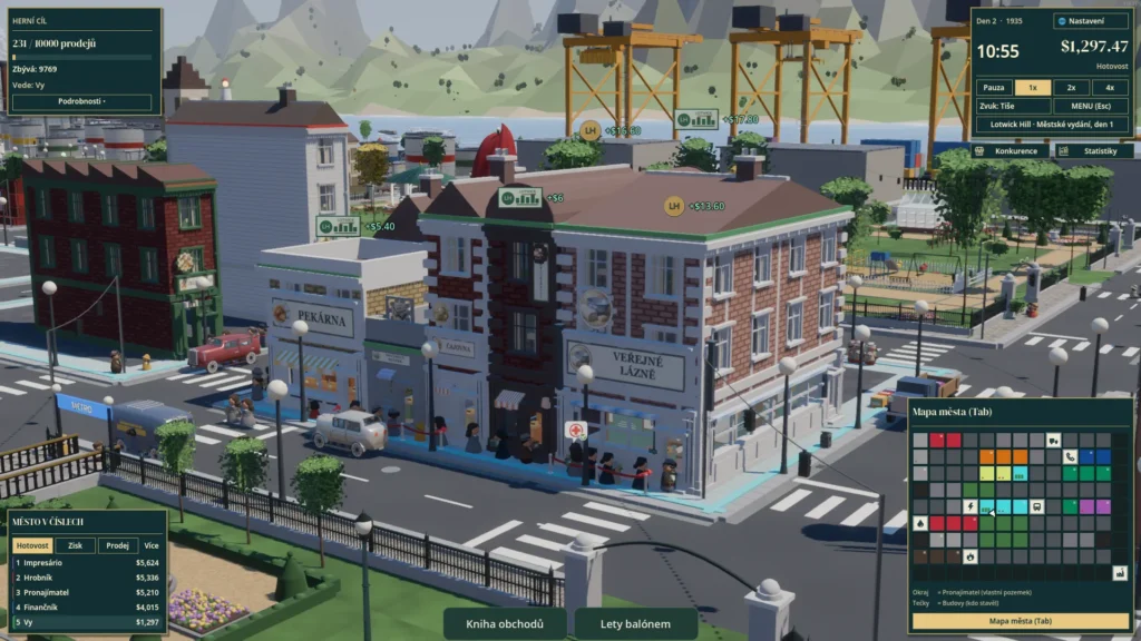 Monopoly Tycoon má duchovního nástupce. Obchodní strategie Lotwick Hill láká na rivalitu i češtinu 12 Lotwick Hill láká na styl Monopoly Tycoon a češtinu